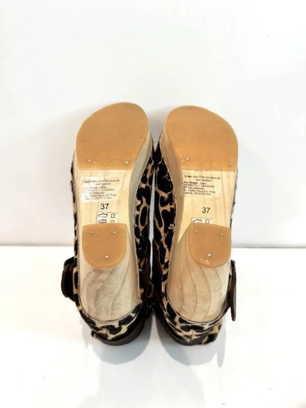 NEW Free People Bungalow Leopard Clog Boots 37/7 $168 - Picture 5 of 7